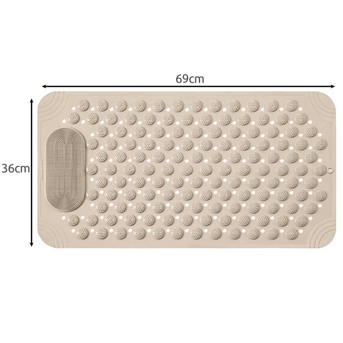 Sklisikker baderomsmatte – anti-slip matte for badekar 36 × 69 cm