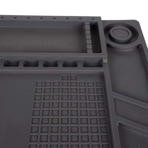 Silikonmatte 30 × 40 cm – varmeresistent reparasjonsmatte for elektronikk