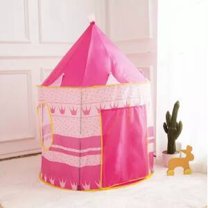 Rosa leketelt for barn – for både ute- og innendørs bruk