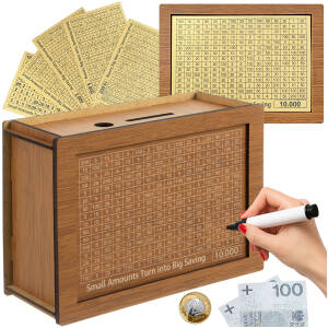 Motiverende Spareboks i Naturtre