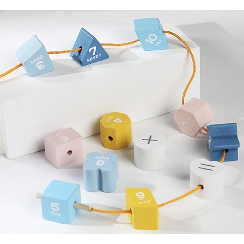 Pedagogisk trekube med sorteringsklosser – sansestimulerende lek for barn