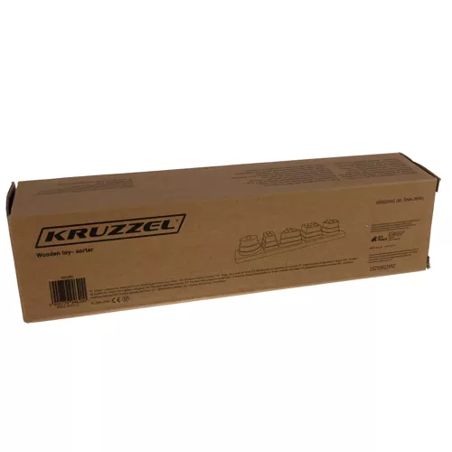 Trepuslespill for barn – utvikler logikk og finmotorikk, 30 × 5,5 × 6,2 cm