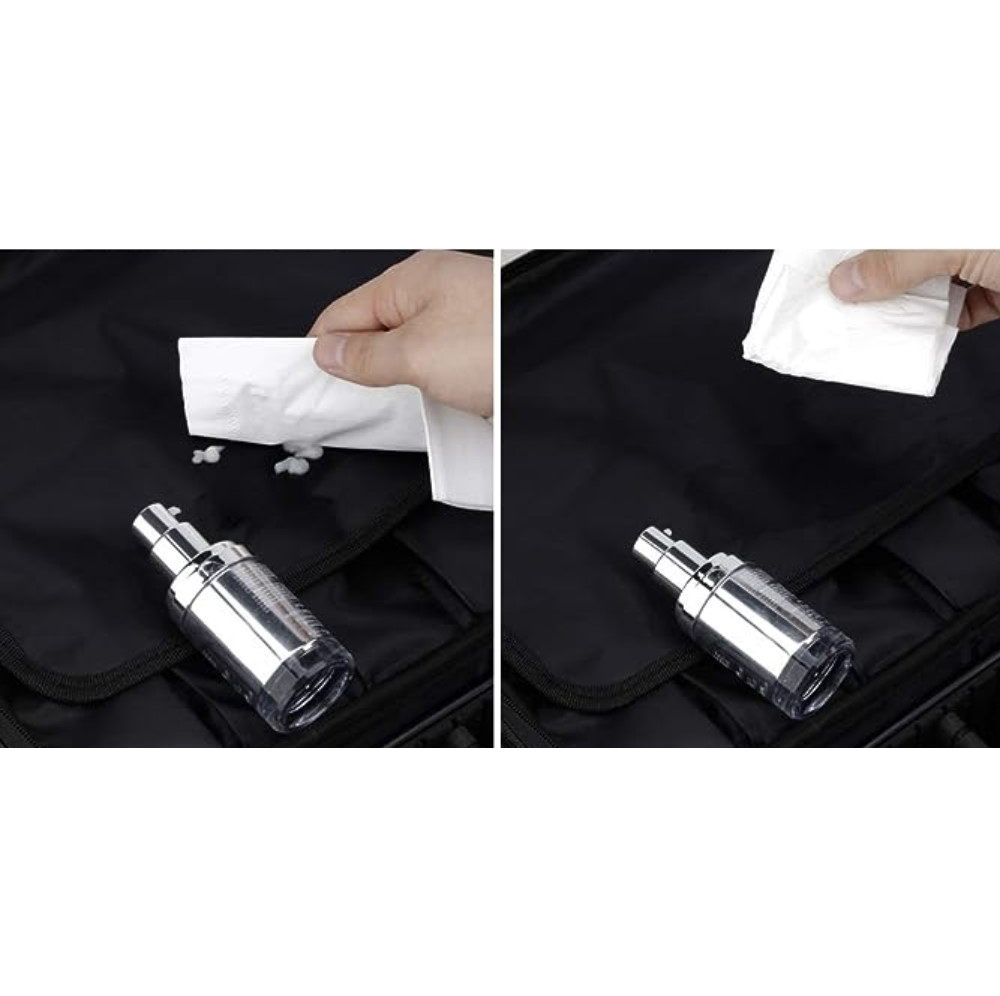 osmetikkveske – sminkeorganisator med rom 26 × 9 × 28 cm, svart