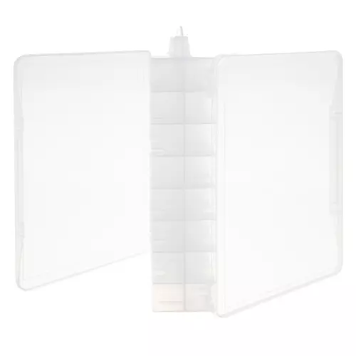 Oppbevaringskoffert for lekebiler – Transparent koffert med hylle for 46 biler