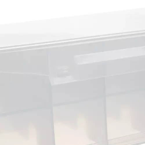 Oppbevaringskoffert for lekebiler – Transparent koffert med hylle for 46 biler