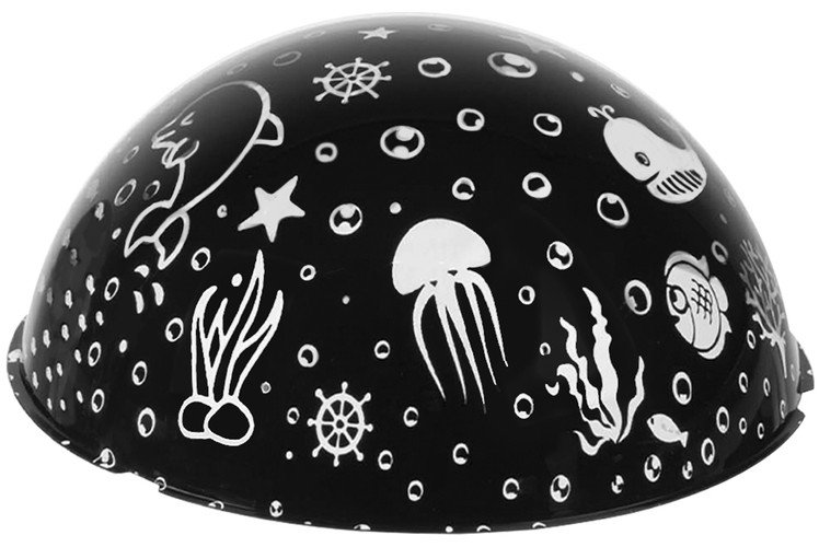 Stjernehimmel- og havprosjektor 2-i-1 – nattlampe med rotasjon (Rosa)