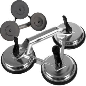 Trippel sugekopp med vakuumfunksjon – 150 kg løftekraft