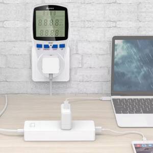 Energimåler for vegguttak – wattmåler