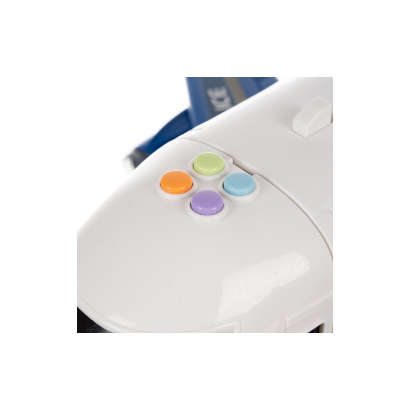 Politifly med 4 politibiler, rampe, kran og lys/lyd – 45 × 63 × 25 cm