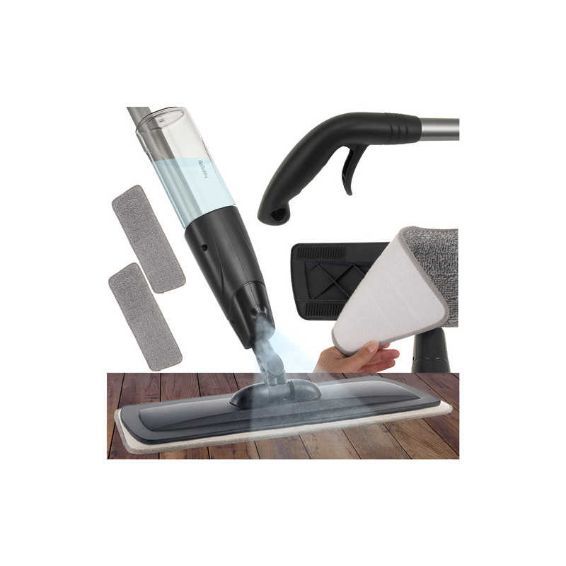 Spraymopp med 600 ml beholder & mikrofiberkluter – enkel og effektiv rengjøringshjelp