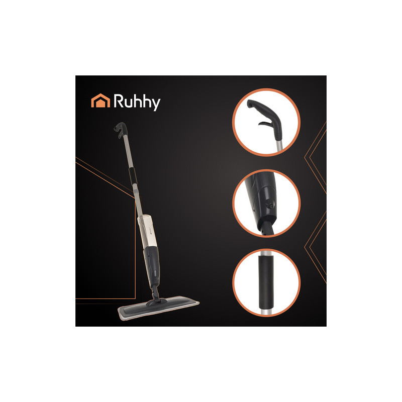 Spraymopp med 600 ml beholder & mikrofiberkluter – enkel og effektiv rengjøringshjelp