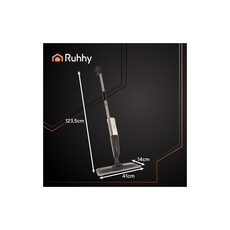 Spraymopp med 600 ml beholder & mikrofiberkluter – enkel og effektiv rengjøringshjelp