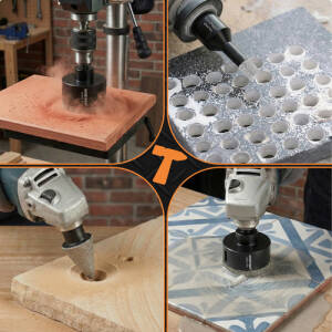 Diamant Hullsagsett for Fliser og Betong 6–68 mm – M14