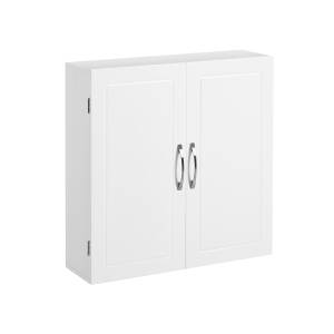 Baderomsskap for veggmontering – 60 x 18 x 60 cm, matt hvit