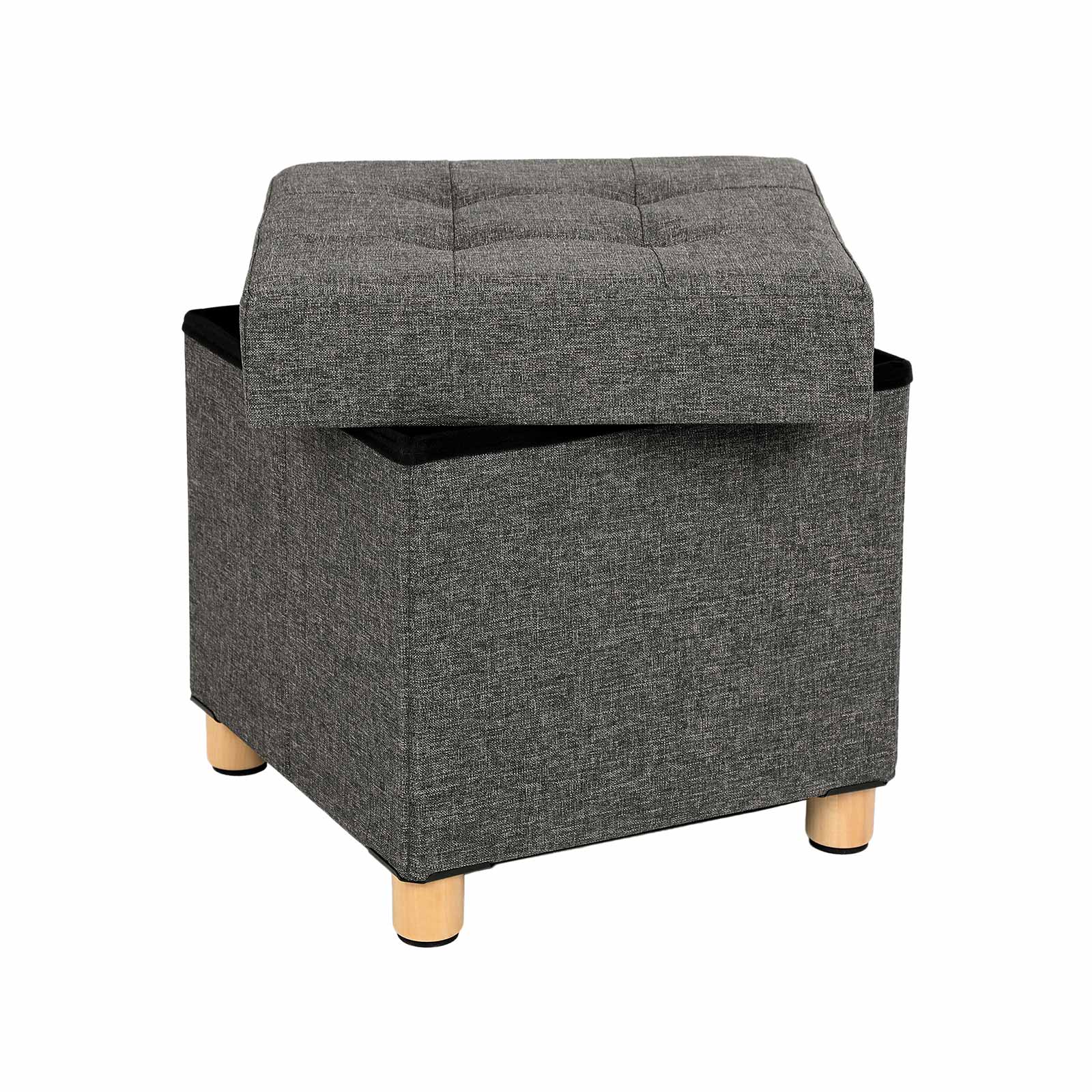 Sittepuff med oppbevaringsplass 38 × 38 × 40 cm