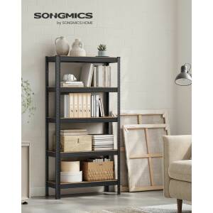 Oppbevaringshylle 75 x 30 x 150 cm – maks 650 kg, svart/brun