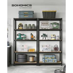 Oppbevaringsreol Heavy Duty – 100 x 50 x 200 cm, opptil 875 kg, svart