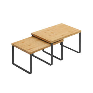 Krydderhylle 2-pakning, stabelbar og plassbesparende organizer