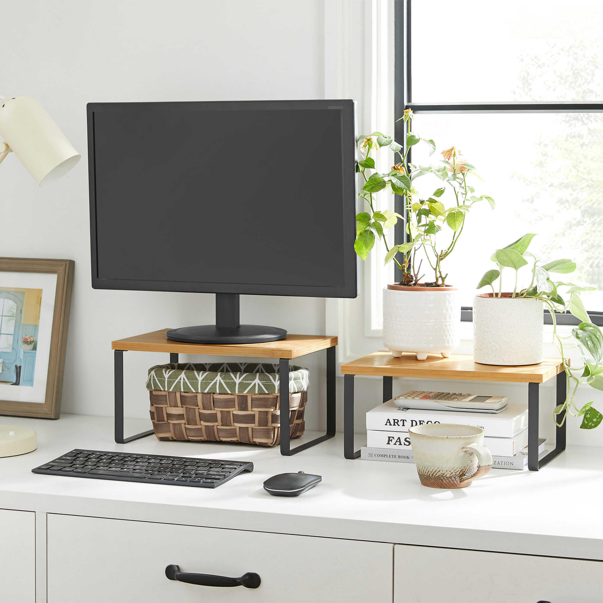 Krydderhylle 2-pakning, stabelbar og plassbesparende organizer