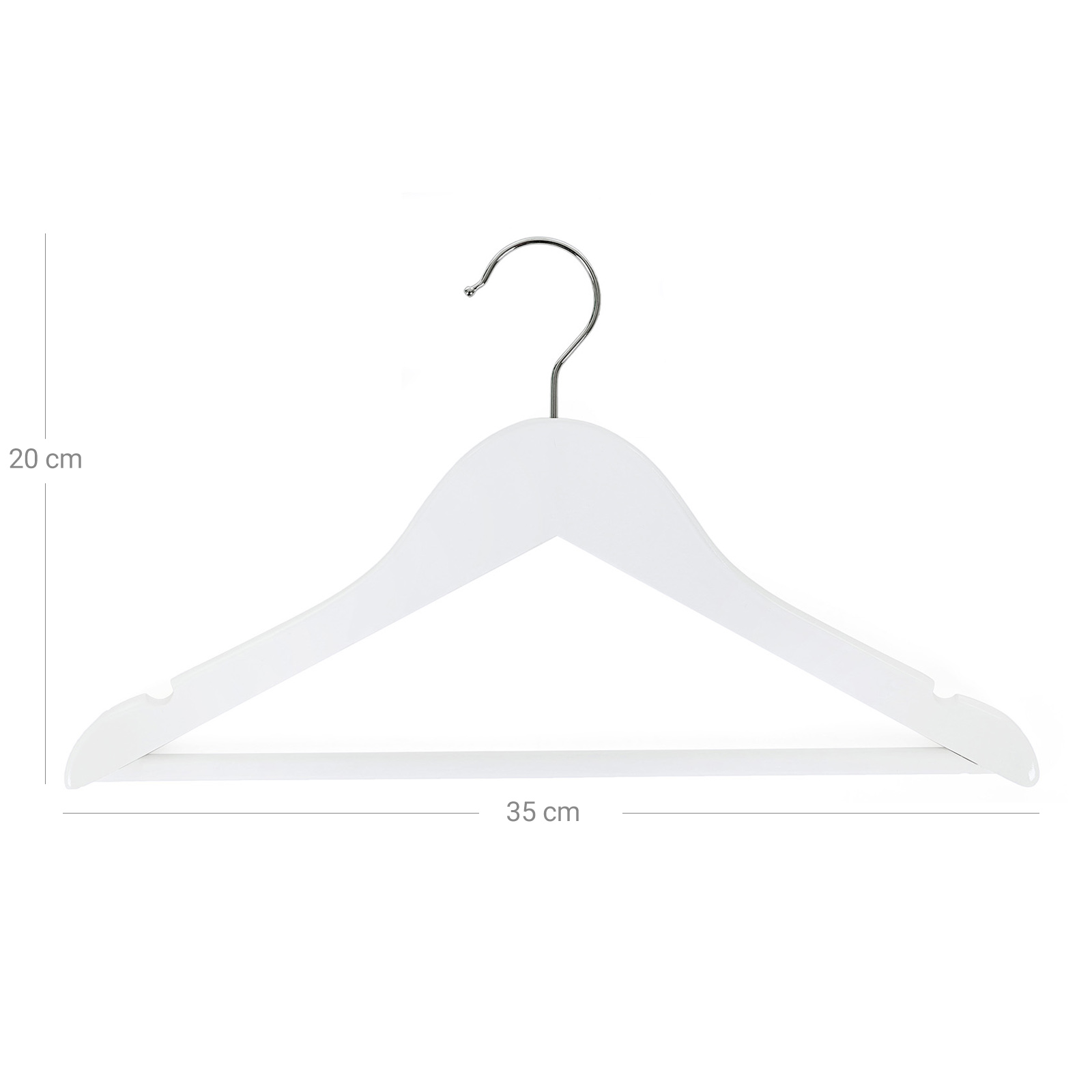 20-pakning kleshengere i tre for barn – barnekleshengere for klær