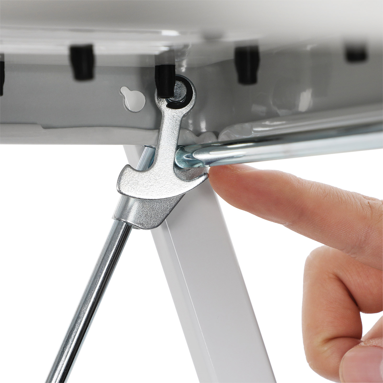 Trappstige 2 trinn – sammenleggbar og stabil, opptil 150 kg