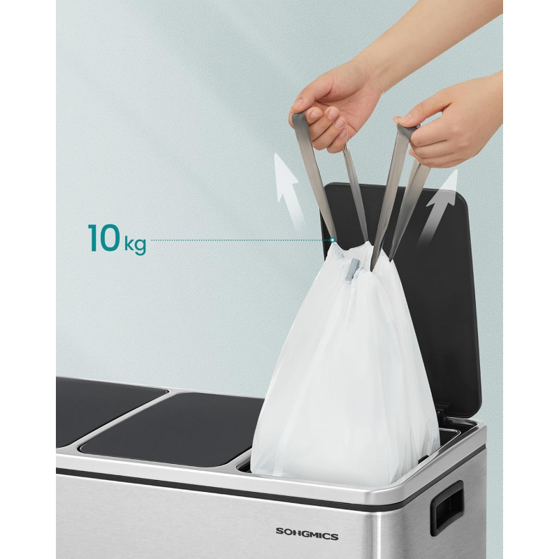 Ekstra sterke avfallsposer med snorlukking – 80 stk, 30 L