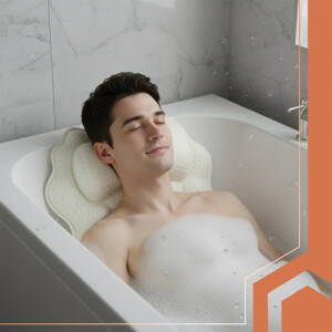 Avslappende Badepute med Sugekopper