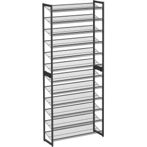 XL Metall Skohylle 92,5×30,7×223 cm – 2 Stablerbare Hyller for Skoforvaring