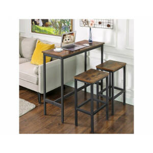 Industrielt barbord 100 × 40 × 90 cm – brun