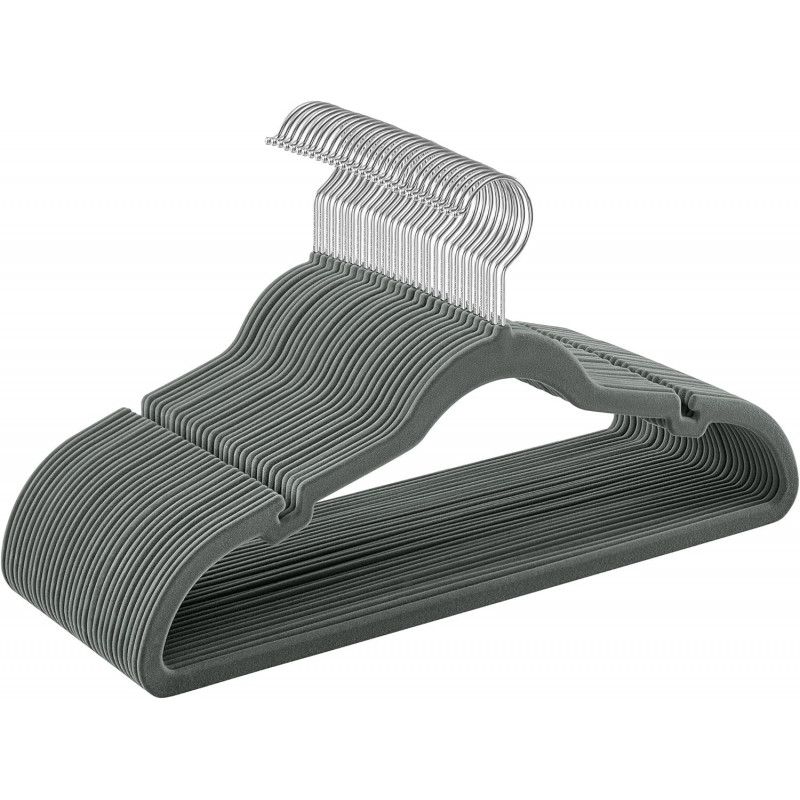 Kleshengere 30-pakning i fløyel – sklisikre og plassbesparende