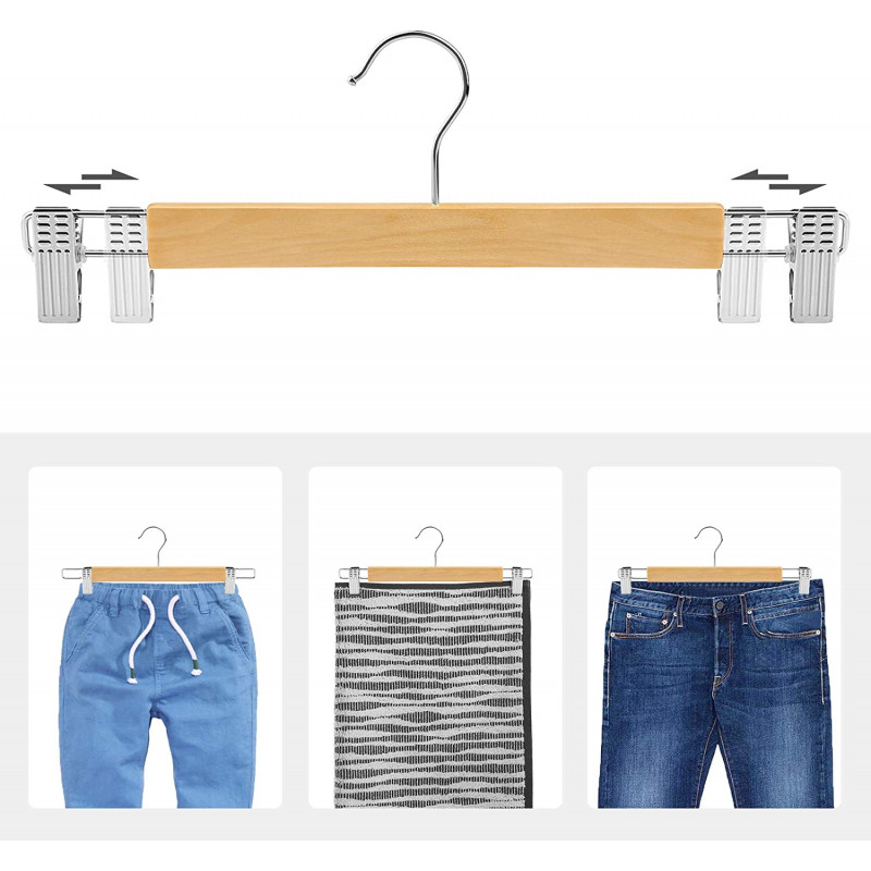 Kleshengersett i tre – 8 stk med justerbare klemmer