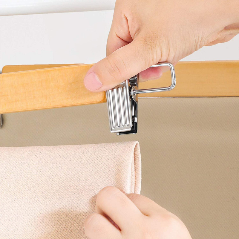 Kleshengersett i tre – 8 stk med justerbare klemmer