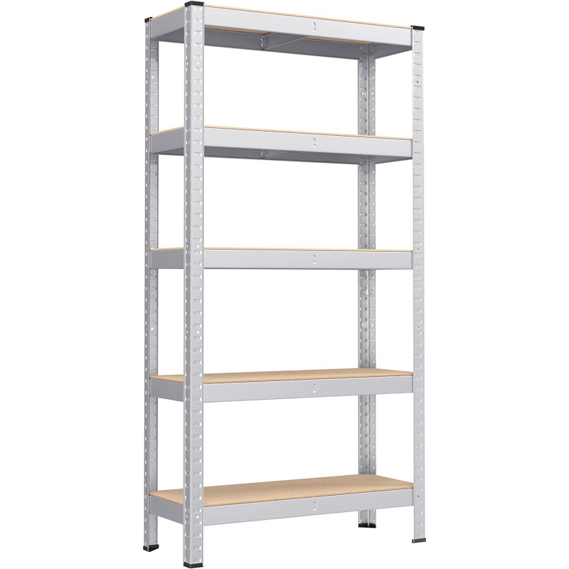 Kraftig oppbevaringshylle 650 kg – 75 × 30 × 150 cm, hvit