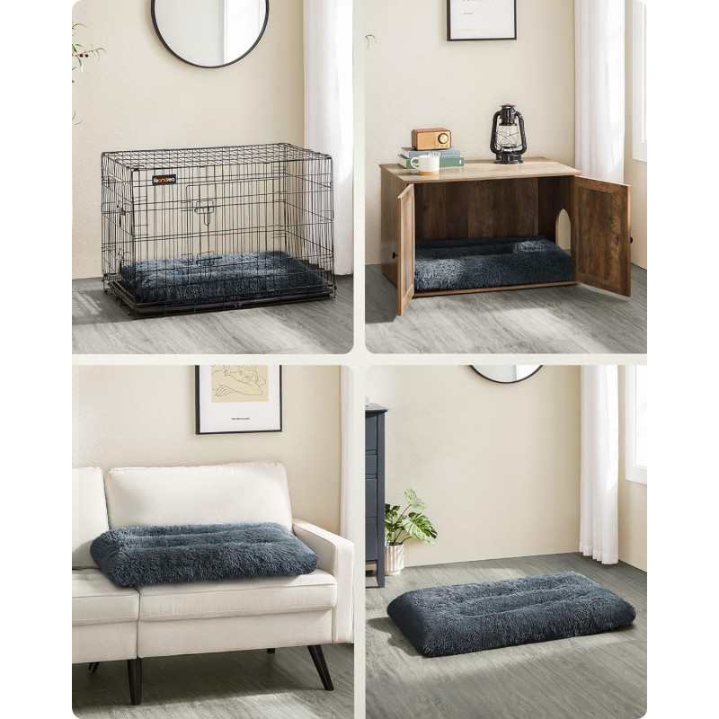 Myk og fluffy hundeseng – vaskbar, 122 × 74 cm