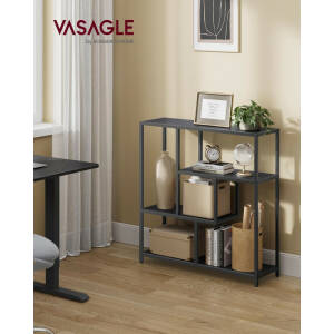 Oppbevaringshylle med 4 hylleplan – svart, 30 × 100 × 103 cm