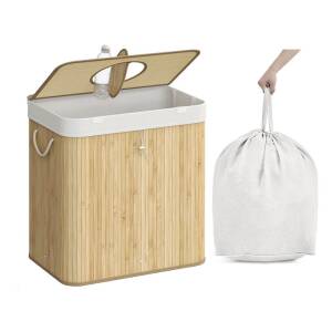 Panteposeholder 120 liter – med hull og lokk i bambus