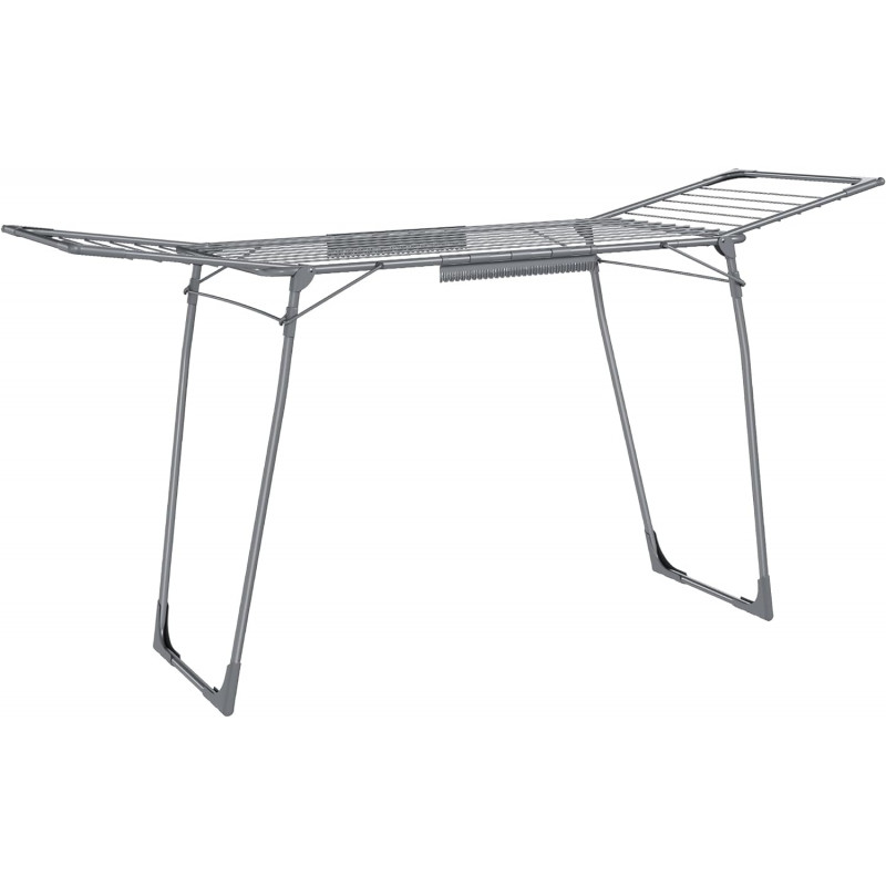 Sammenleggbar tørkestativ – grå, 173 × 56,5 × 96,5 cm
