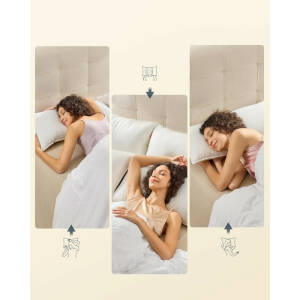 Sovpute 80 × 40 cm – skyhvit, maskinvaskbar