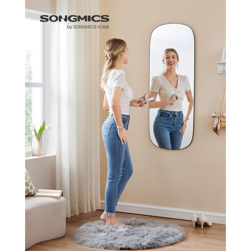 Speil 120 × 47 cm – montering på dør eller vegg