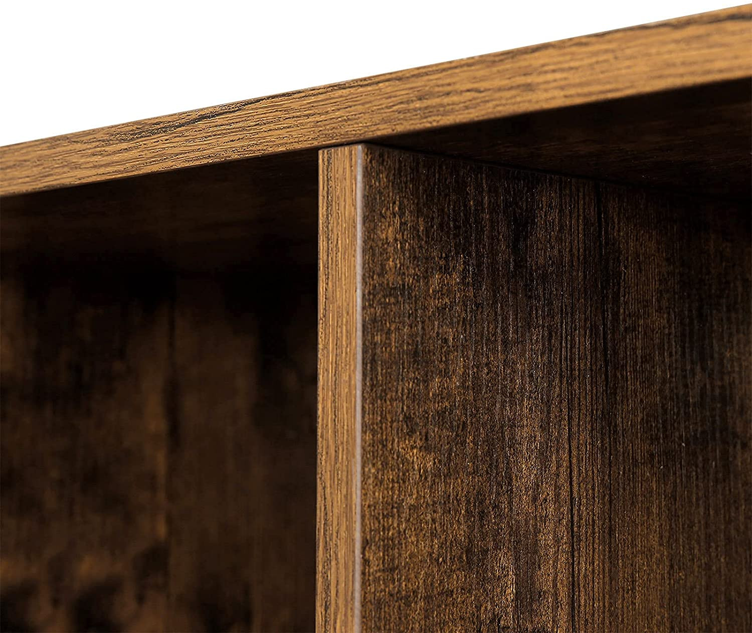 Steg Bokhylla med 10 Fack Rumsavdelare Vintage brun