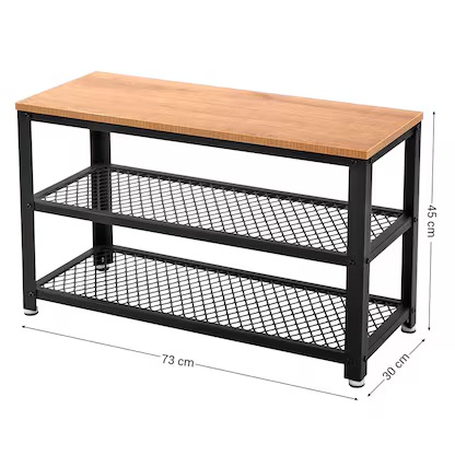 Vintage skoskap i tre – elegant og praktisk for gangen