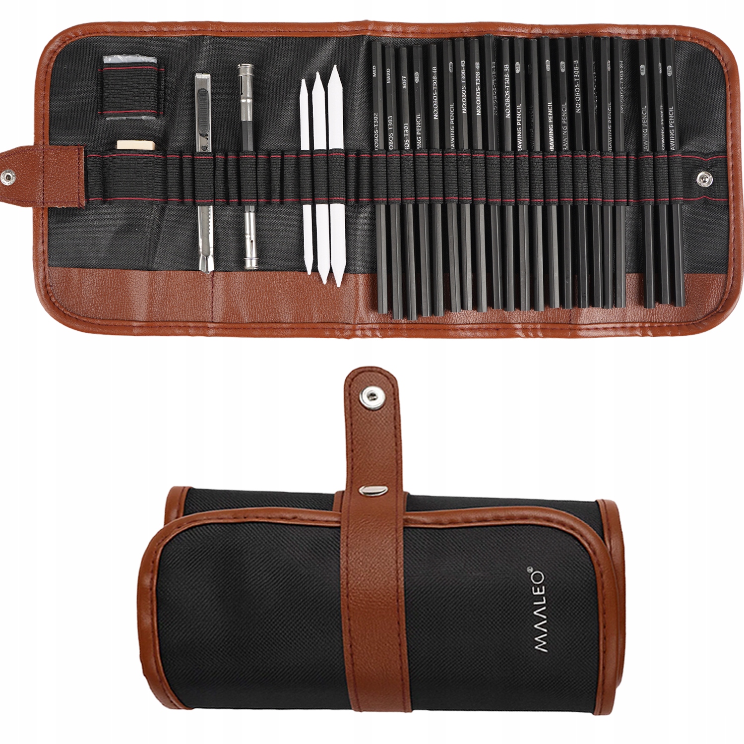 Profesjonelt skissesett for tegning 29-i-1