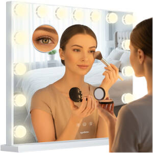 Hollywood sminkespeil 58 x 46 cm LED