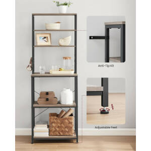 Kjøkkenstativ med 6 hylleplan – 40 × 60 × 167 cm