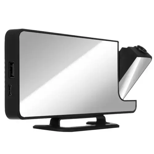 Vekkerklokke Med LED-Display Og Projektor Svart - Bilde 8