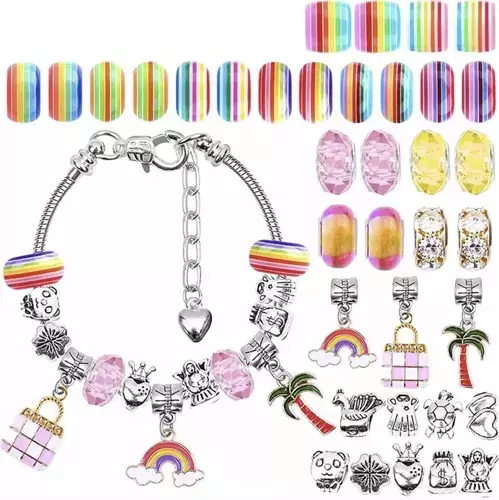 Perler Til Armbåndslaging Flerfarget - Bilde 8
