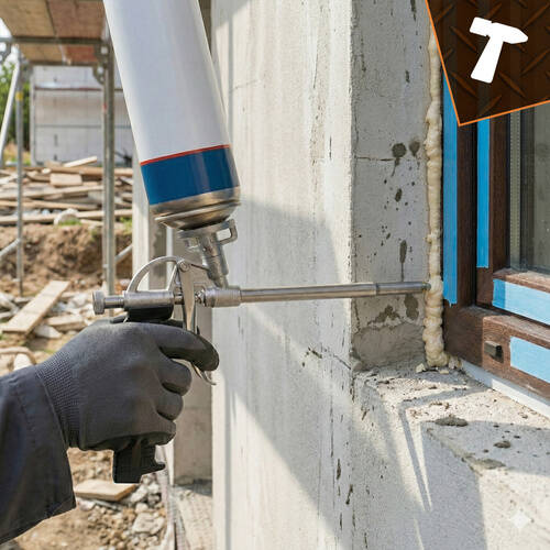Metallskumpistol for fugeskum med justerbar mengderegulering - Bilde 7