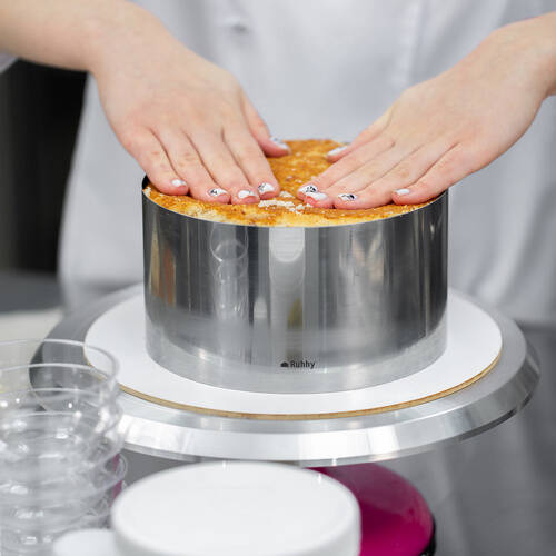 Justerbar kakering, 16–30 cm, ringform for kaker og konfekt, høyde 20 cm - Bilde 15