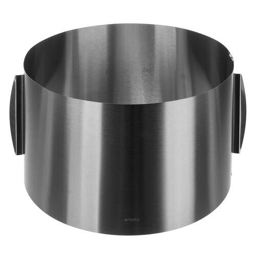 Justerbar kakering, 16–30 cm, ringform for kaker og konfekt, høyde 20 cm - Bilde 9