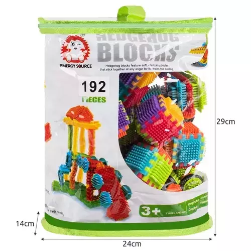 Byggeklosser Pinnsvin 192 Deler Flerfarget Plast - Bilde 3